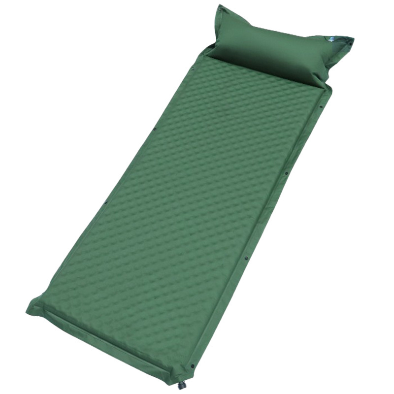 Ultralight PVC Inflatable Camping Sleeping Pad Mat Lightweight Compact Air Mattress for Hiking