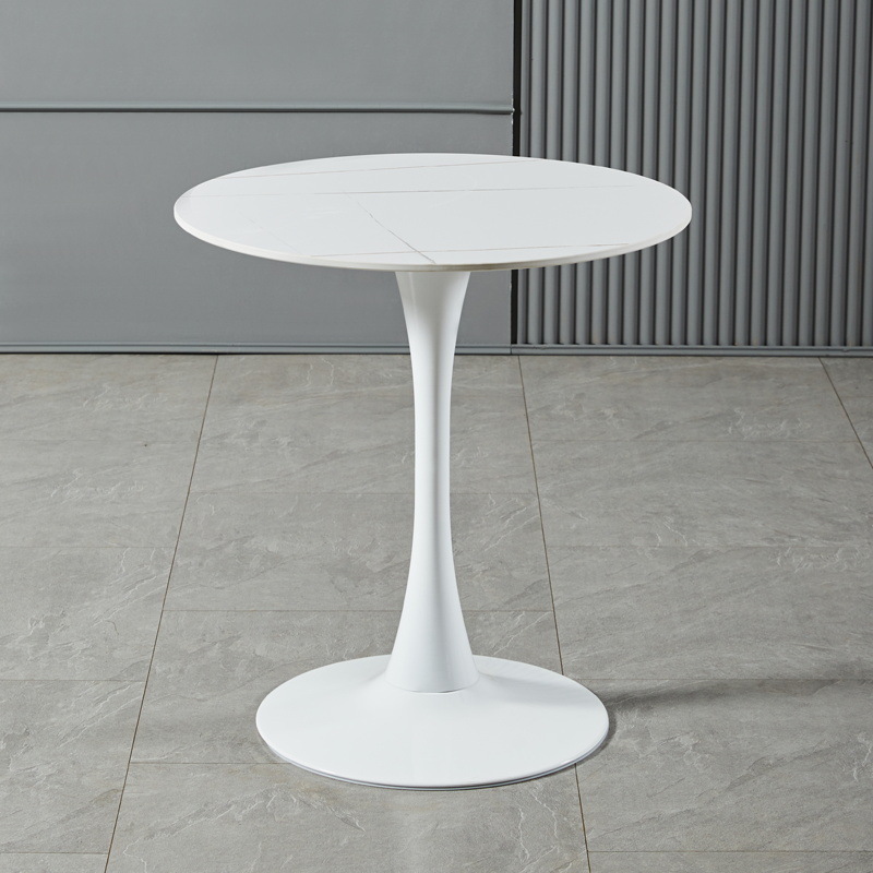 Elegant Simple Metal Fancy Modern Dinning Room Table Household Round Small Marble Coffee Table