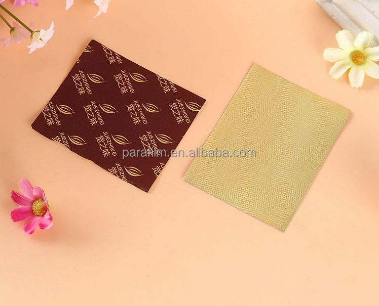 Custom Logo Print Eco Friendly Colorful Food Packaging Paper Embossed Candy Wedding Christmas Party Aluminium Foil Wrappers