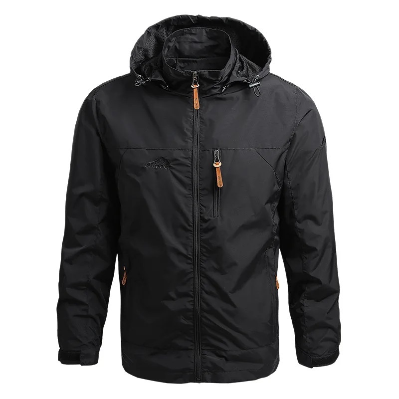 Good quality men's waterproof jacket motorcycle raincoat with warning light rain material mens and women windbreaker jackets