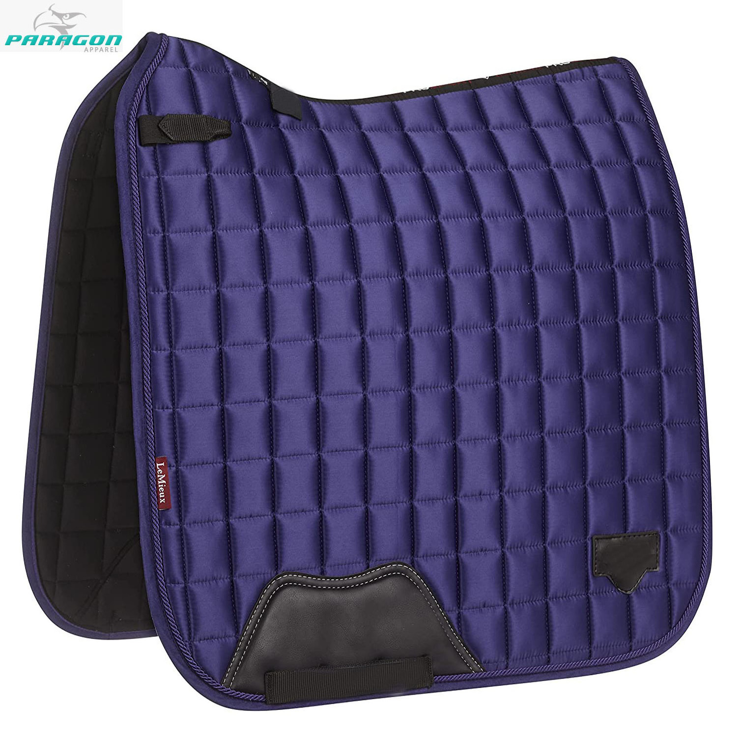 Square Quilted Cotton Comfort English Saddle Pad, Equestrian Saddle Pad for Horse Riding, Show, Jumping, Performance