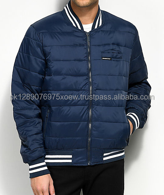 Breathable High Quality Men Custom Jackets Without Hood Fashion Padded Puffy Jacket Stylish Puffer Jacket