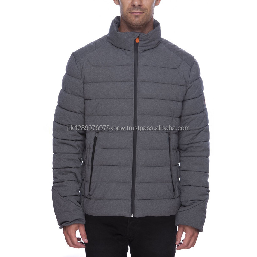 Breathable High Quality Men Custom Jackets Without Hood Fashion Padded Puffy Jacket Stylish Puffer Jacket