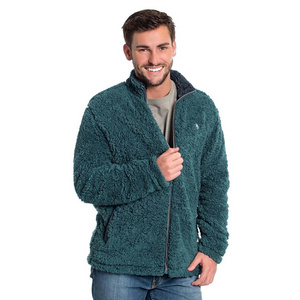 Men's Winter Fashion Street Wear Sherpa Fleece Jacket Thick Warm Trends 100% Polyester Sherpa Coat for City Style