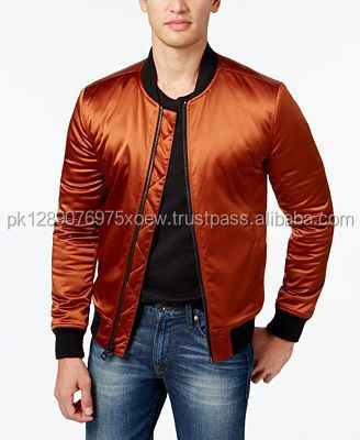 2022 Best Selling Custom Satin Bomber Jackets/Wholesale High Quality Super Satin Bomber Jacket