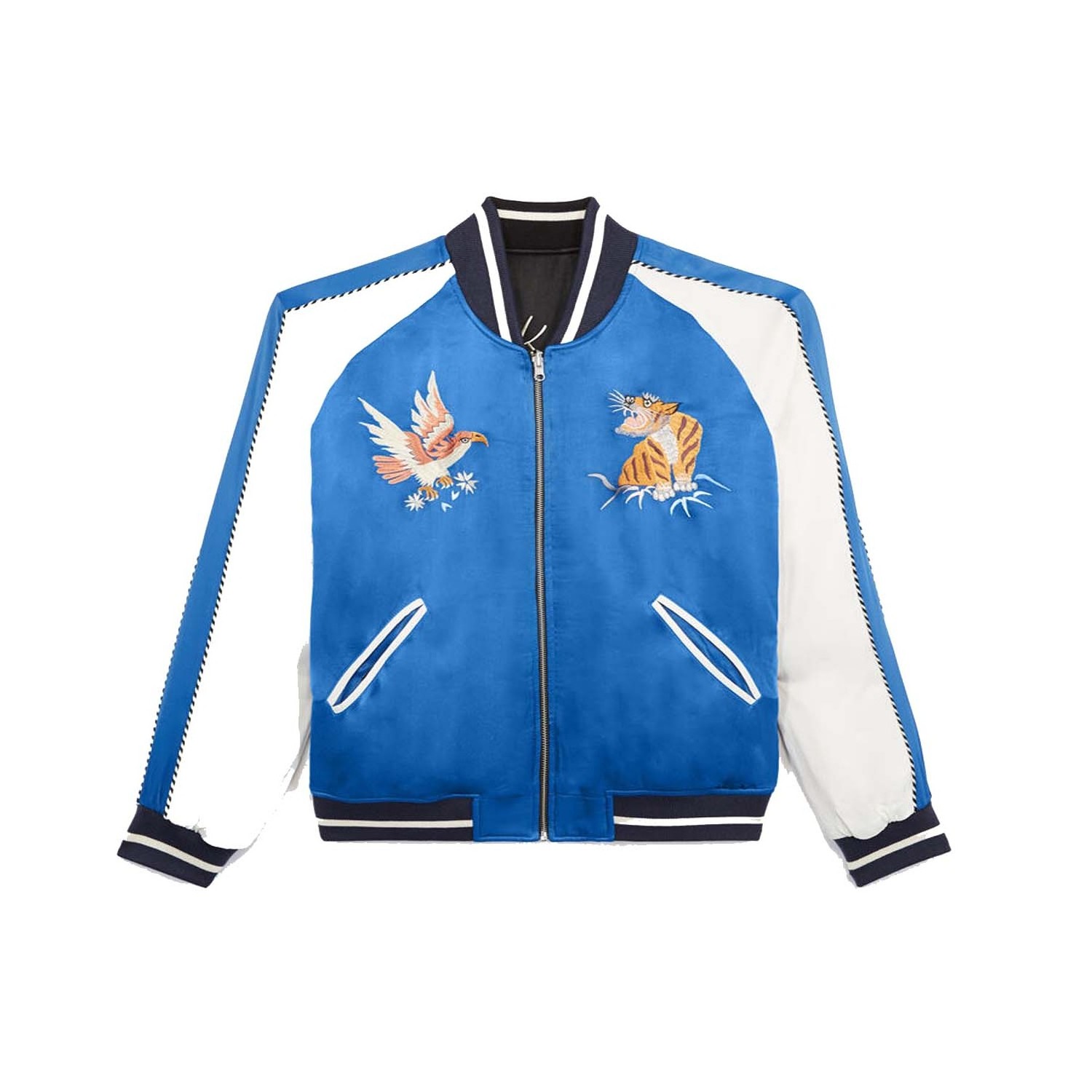 2024 New Arrival Silk Varsity Satin Lettermen Jacket, Men Women Breathable Winter Light & Warm Up Silk Polyester Varsity Jacket