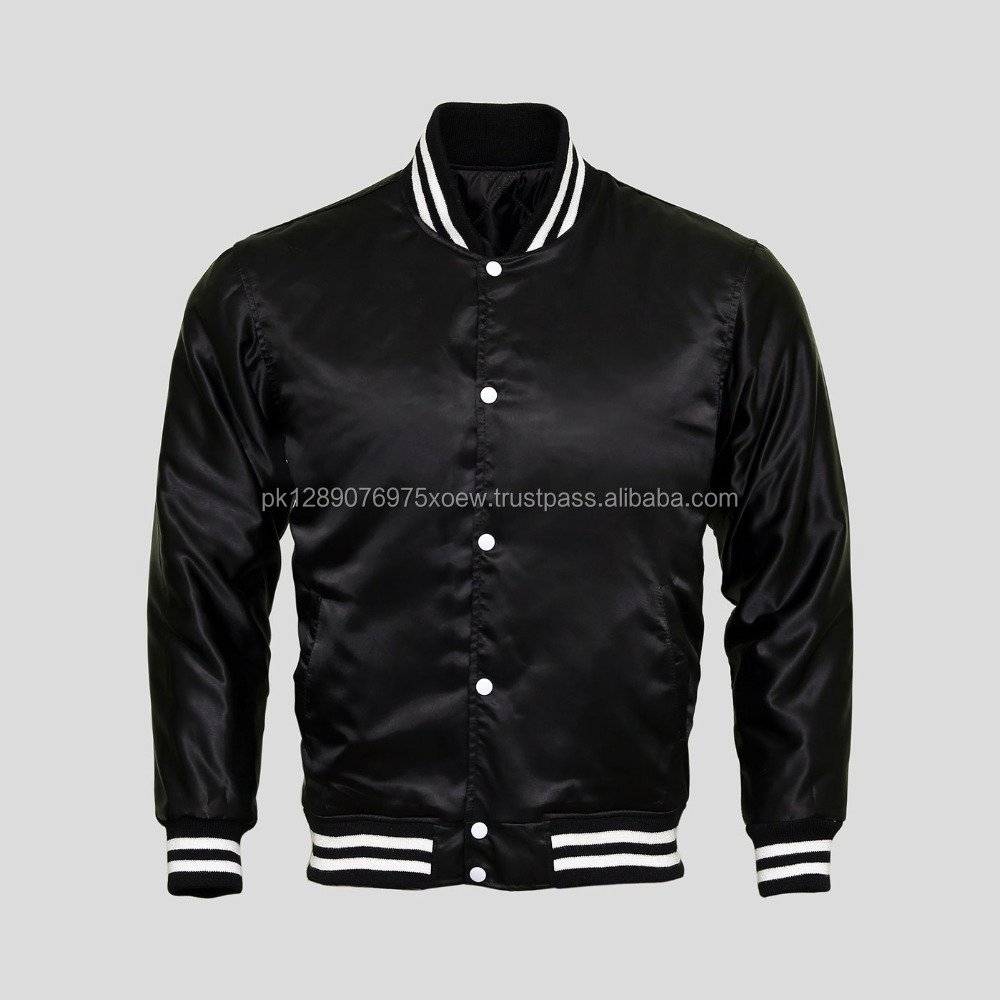 2022 Best Selling Custom Satin Bomber Jackets/Wholesale High Quality Super Satin Bomber Jacket