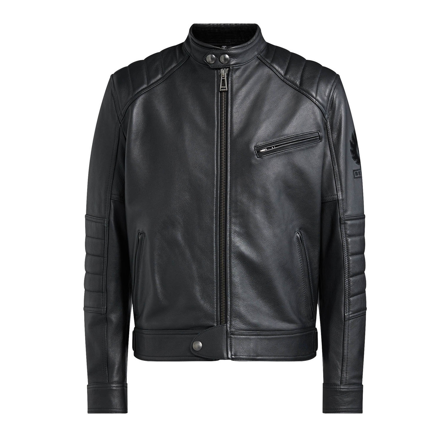 Plain Leather Cowhide Type 10 Year Better Quality High Quality Blank Leather Jacket With Embossed Logo