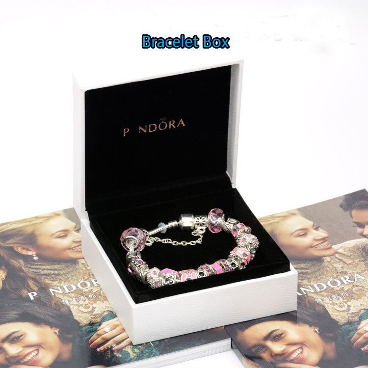 Manufacturer wholesale high-quality bracelet ring box set custom logo charm Fit for pandora jewelry box