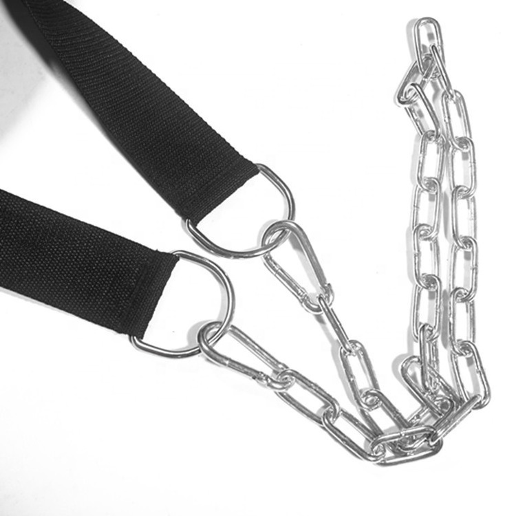 Vigor gower gear Weight Lifting Fitness Belt Chain Strap Weightlifting Head Neck Harness