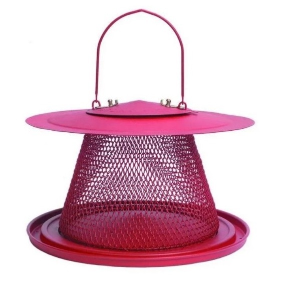 Top Quality Selling Hanging Bird Cage Round Pink Colour with Handle in Metal Modern Design Usage for Indoor Outdoor and Garden