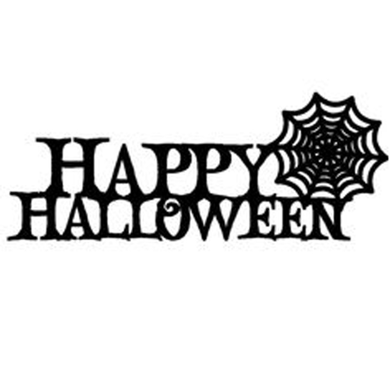 Luxury Iron Trick Or Treat Spider Web Bats Light Weight Black Attractive Design Living Room Mirror Plate Accessories Wall Art