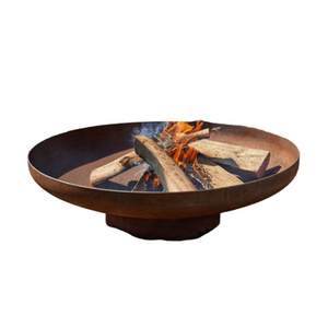 This Stunning Metal Fire Pit It is Made From Heat Resistant Weathering Iron and is Suitable for Burning Untreated Wood and Logs