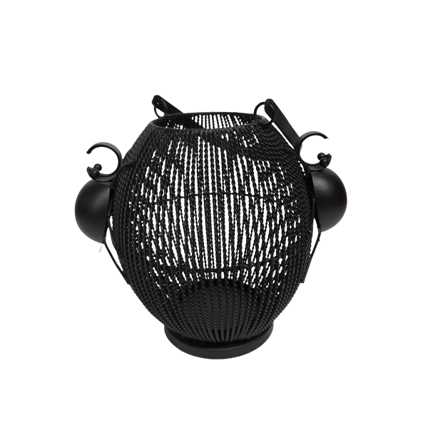 Affordable Iron Wire Pumpkin Tea Light Holder Matt Black Halloween Decoration Table Top Bulk Wholesale Handicrafts