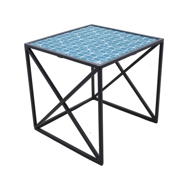 Best Selling Metal Square MDF End Table Cool Grey Furniture Living Room Table Coffee Table Handicrafts Bar Stools