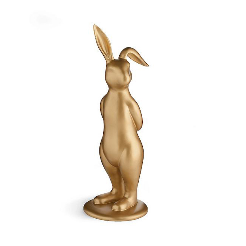 Aluminium Bunny Chocolate Colour Easter Collections of Bunny Metal for Party & Holiday Decorations Gifts Festive Home Showpiece