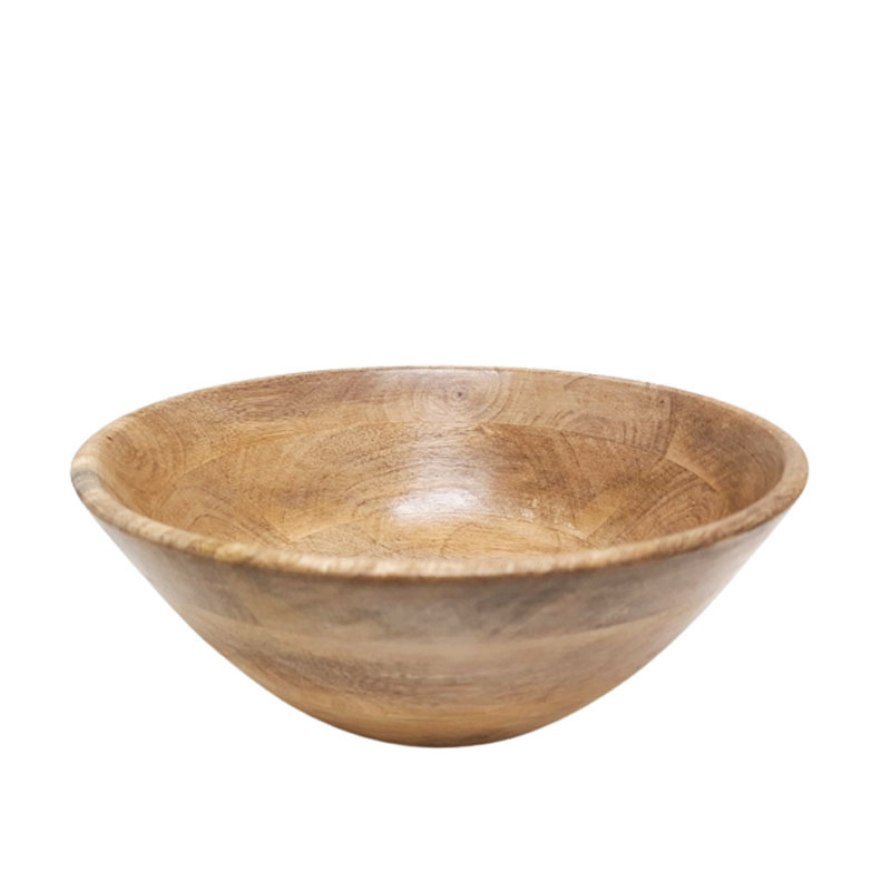 Set of 3 Mango Wood Round Bowl Natural Colour Large Size Salad Bowl For Kitchen & Wedding Decoration Customized