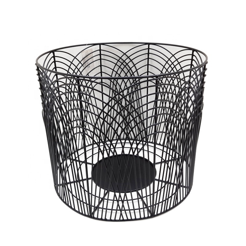 Iron Rectangle Wire Basket Brass EPL Gold Color American Design Laundry Basket For Bathroom And Kitchen Storage Handmade