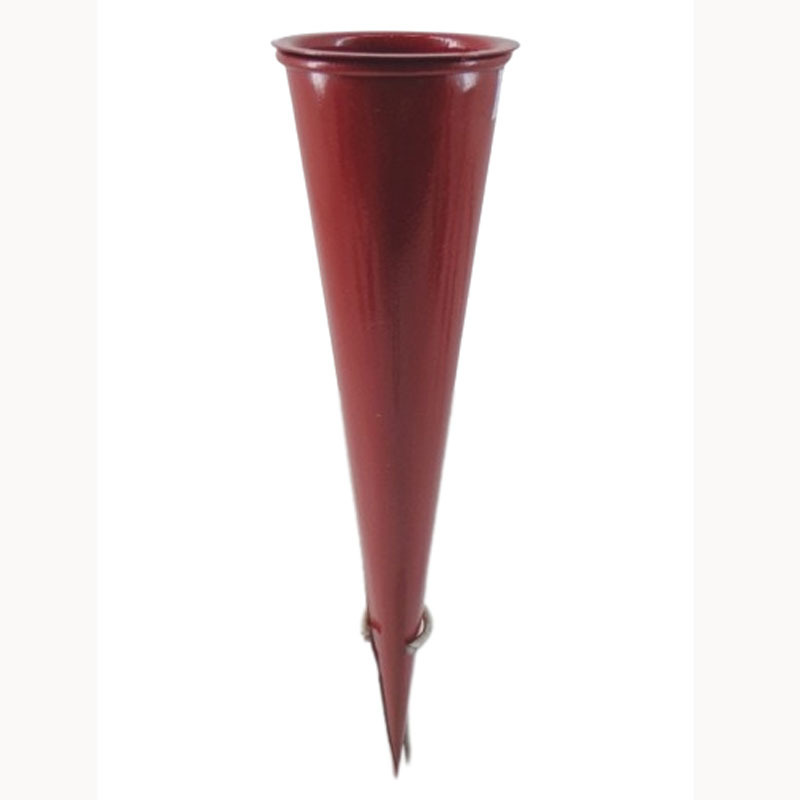 Unique Iron Cone Red T-Light Holder Handmade and Modern T-Light Holder Events Hanging Garden Festival Bulk Handicrafts