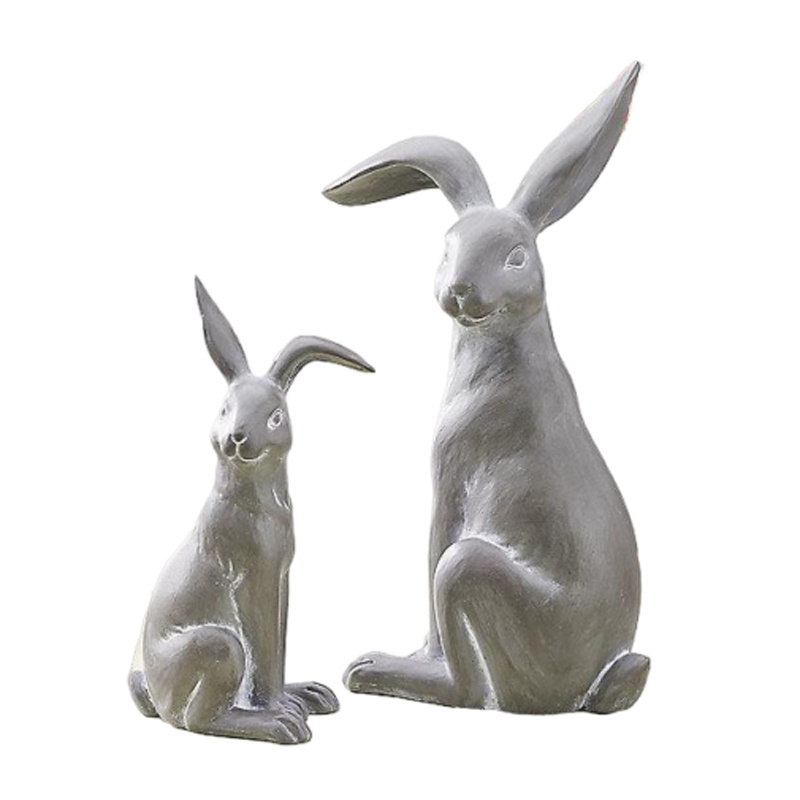 Aluminium Bunny Chocolate Colour Easter Collections of Bunny Metal for Party & Holiday Decorations Gifts Festive Home Showpiece