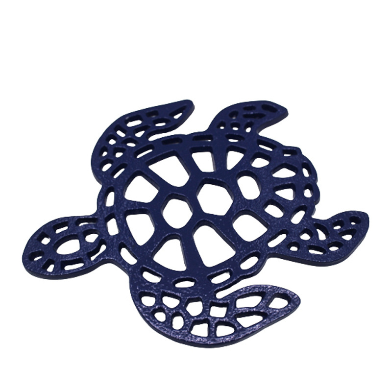 Set Of 2 Aluminum Wall Decorative Turtle Dark Blue Colour New Design Wall Paintings Canvas Art Decor For Living Room Decoration