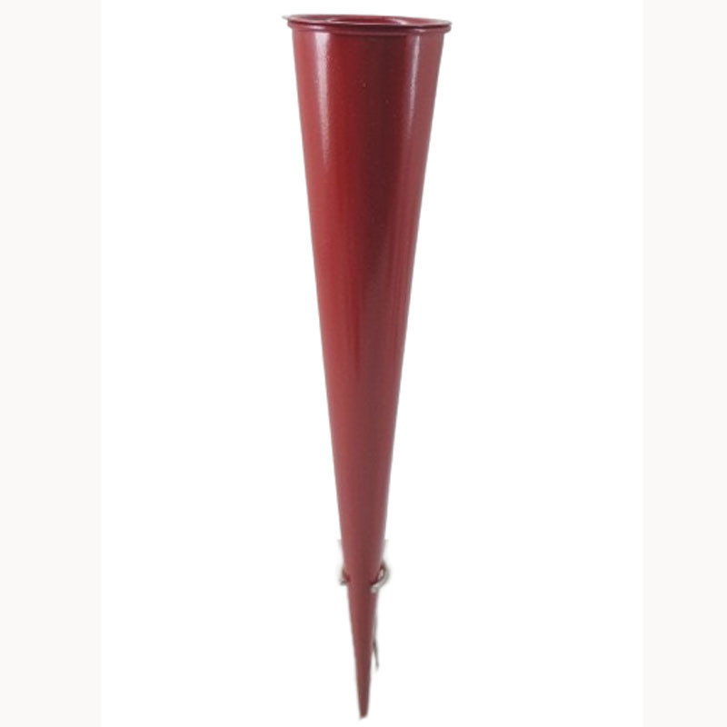 Unique Iron Cone Red T-Light Holder Handmade and Modern T-Light Holder Events Hanging Garden Festival Bulk Handicrafts