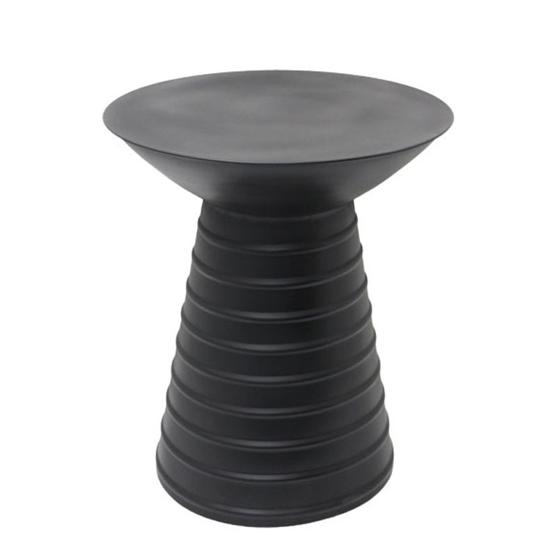 Living Room Furniture Iron Round Stool Rustic Grey Colour Nordic Bar Stool For Restaurant Room & Office Furniture Customized