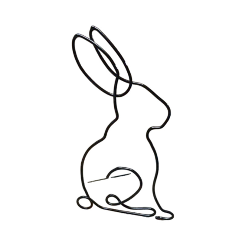 The cutest Wire Bunny Perfect to Display at Home or Little Ones Bedroom Easter Made a High Quality Metal Easter Decor Pet Gifts