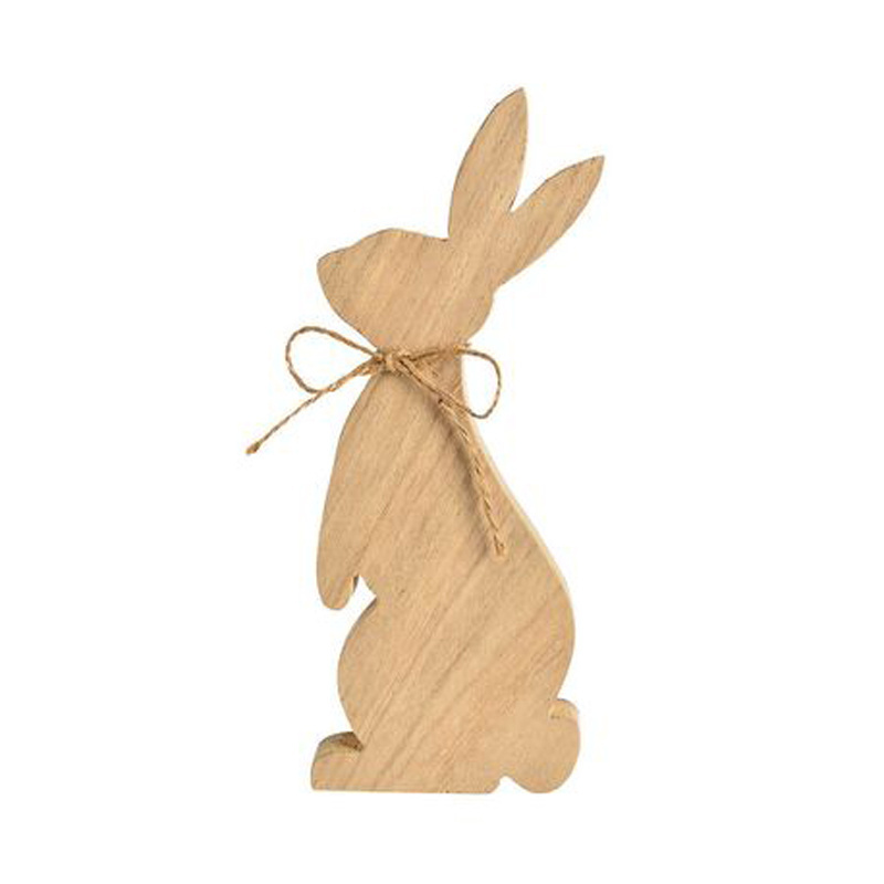 The Wooden Bunny Natural Colour Standing Chunky Bunny is an Easter themed Shelf Sitter that looks great displayed rounded edges