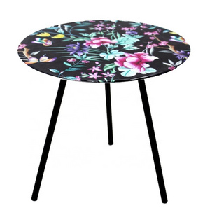 New Arrival Side Table High Quality Round Plate on 3 Legs Sticker Enamel Large Outdoor Quantity Customized Hand Made