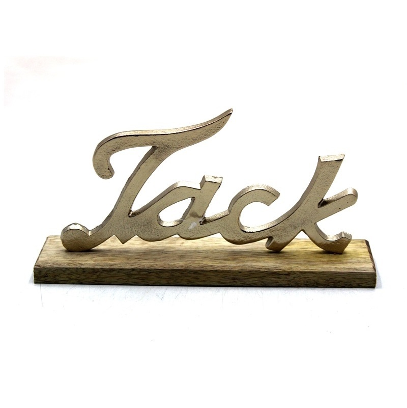 Christmas Decoration Aluminum/Wood TACK W/Base F354 Brass EPL Usage For Tabletop And Home Decoration Customized In Bulk