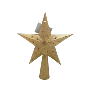 Handicrafts Decorative Iron Star W/Base Gold W/Gliter for Usage Christmas Decoration Customized Handmade Wholesale in bulk