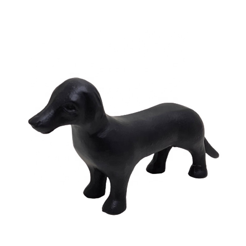 Aluminum Metal Decorative Dog Figurine White Colour Modern Style Decorative Sculptures Customized In Bulk