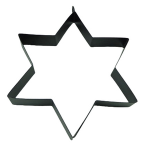 New Arrival Metal Hanging Star Matt Black Powder Coating Iron Wall Hanging For Christmas Decor Handmade