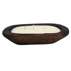 Hot Selling Best Rectangle Design Burn Wood Wooden Large dough bowl For Home & Decorative Side Table Decor Lighting Nights