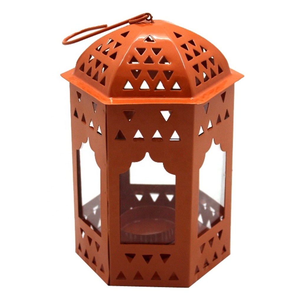 Wholesale Bulk Modern Design Decorative Iron Antique Hanging Lantern Matt Black Powder Coated Finished Small Lantern Handmade