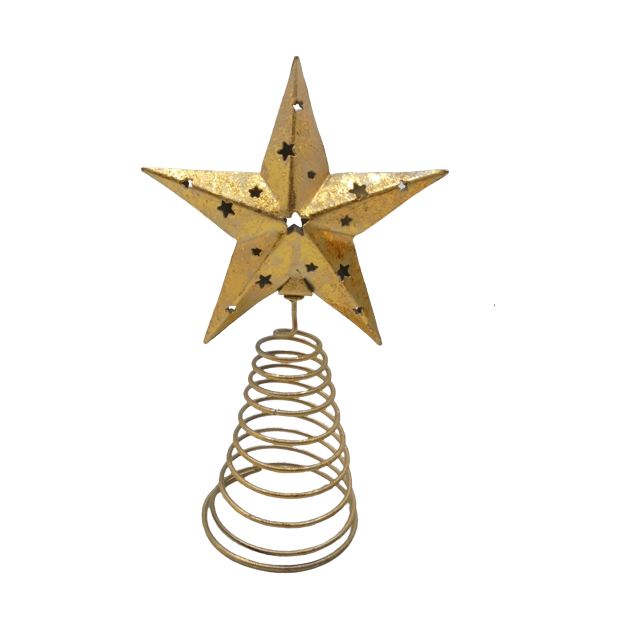 New Decorative Iron Star W/Spring Stand Matt White PC For Home Decorative Unique Design Christmas Decorative Handmade Customized