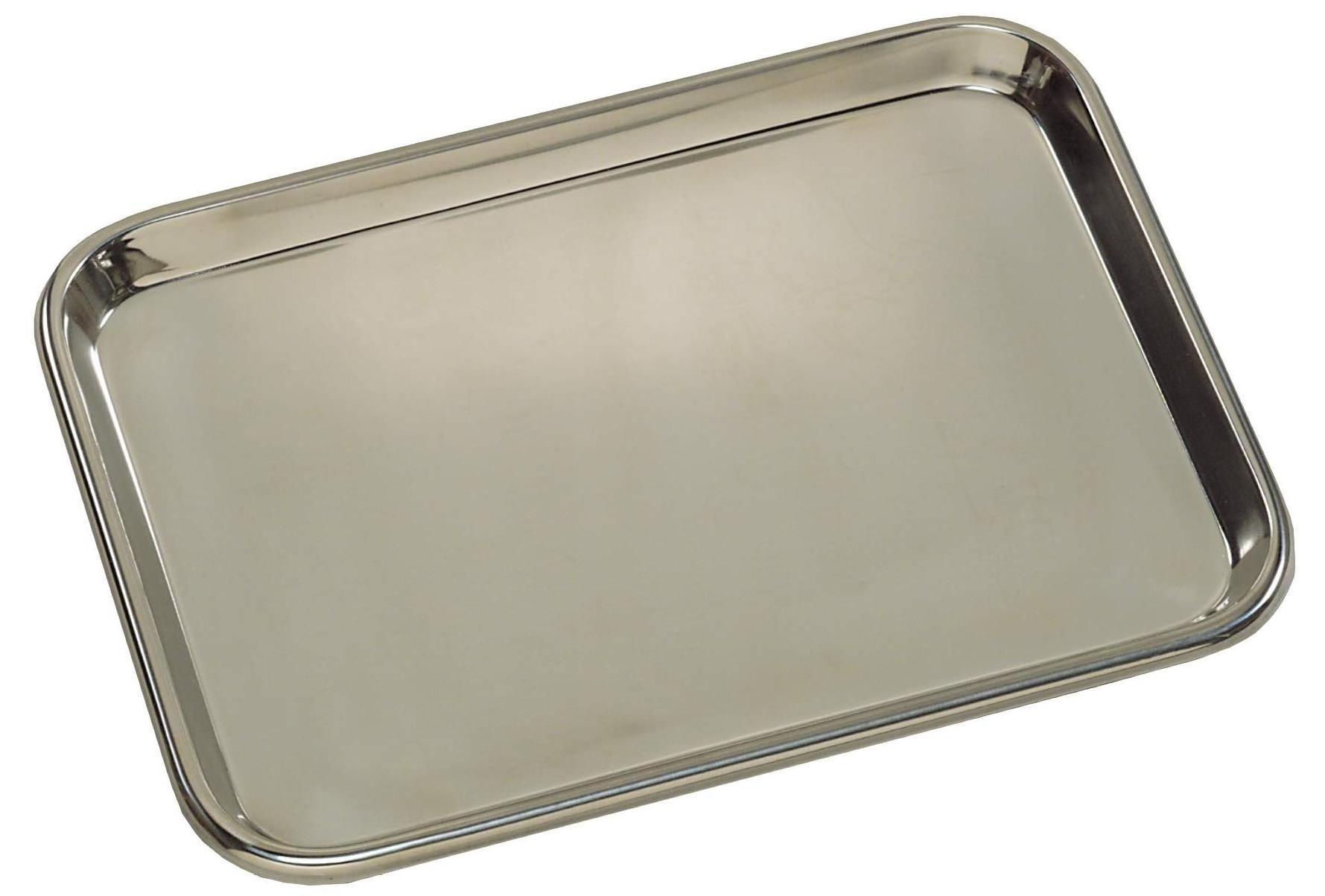 Metal Serving Trays Stainless Steel Rectangular Tray with Handle Round Shaped Wire Decorative Votive For Home Decor