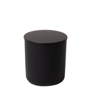 Hot Selling Glass Unique Candle Jar With Wooden LID Black Colour For Home And Wedding Decoration