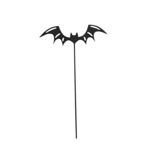 New Design Garden Stick W/Bat Halloween Decorative Iron matt Black PC Home Decoration Customized Handmade Wholesale in bulk