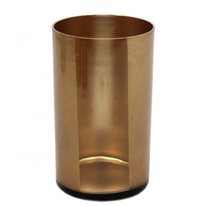 Home Decoration Round Shaped Elegant Gold Color Home Decorative Luxury Design Votive Holder Modern Design Candle Jar