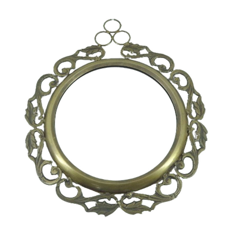 Oval Shape Mirror Wall Brass Antique Plating Christmas Gifting House Interior Renovation Wall Frames Wall Decorative Mirror