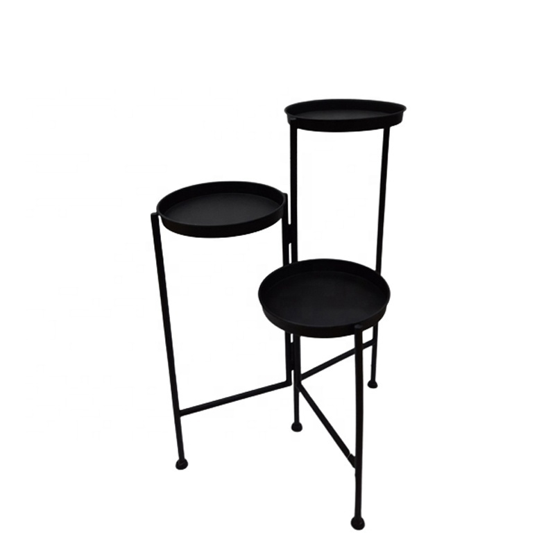 Hot Selling Living Room Decoration Iron Planter Stand Matt Black Colour  Modern Style Garden Pots & Planters In Bulk