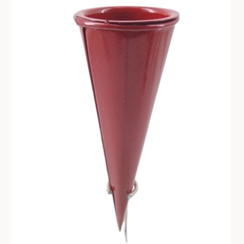 Unique Iron Cone Red T-Light Holder Handmade and Modern T-Light Holder Events Hanging Garden Festival Bulk Handicrafts