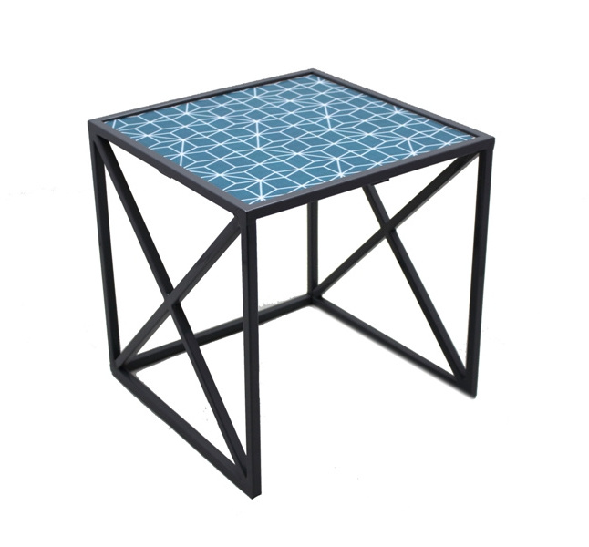 Best Selling Metal Square MDF End Table Cool Grey Furniture Living Room Table Coffee Table Handicrafts Bar Stools