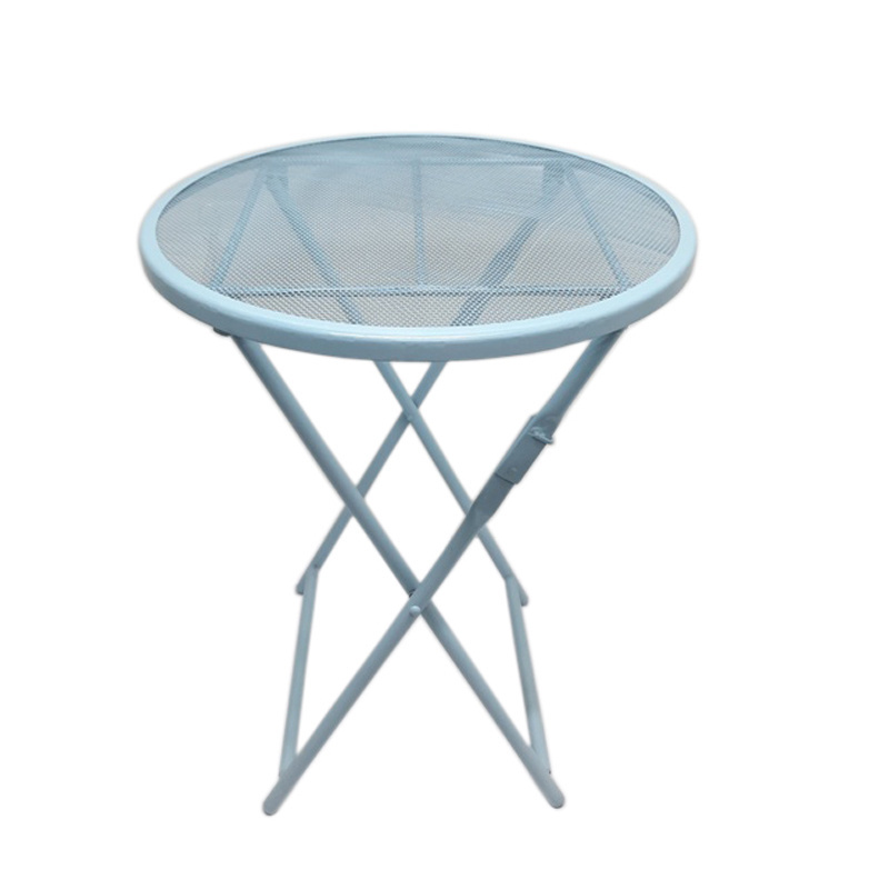 Modern Iron Centre Table Net Plate With 4 Legs Furniture Folding White Polish Finishing Customized Hand Made Furniture