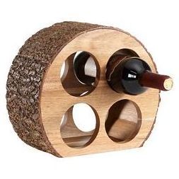 Modern Style Home Hotel Bar Counter Wooden Wine Rack Creative Wave Shape Table Top Wine Bottle Display Rack Wine Rack