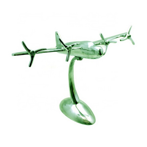 Wholesale Bulk High Quality Green Colour Top Metal Air plane with Hanger Handmade Customized