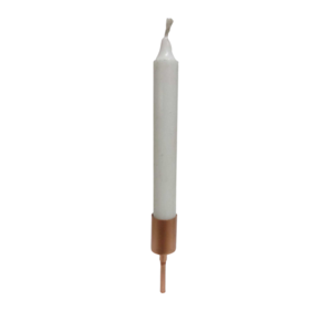 Classic Designed Iron /Wax Candle W/Stick Holder Copper Colour Small Size Candle Stick Holder And Candle Stand For Wedding