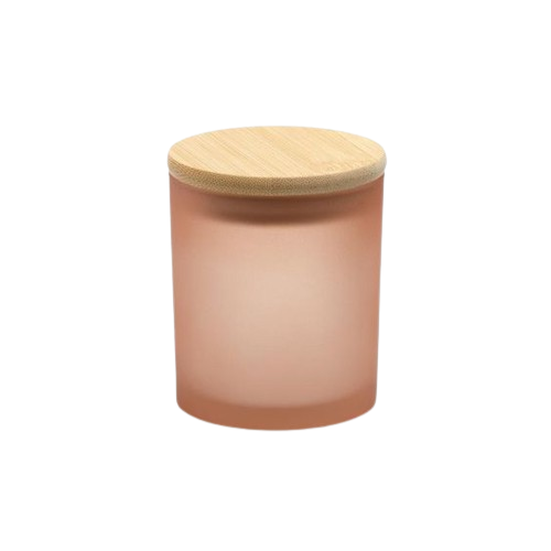 Hot Selling Glass Unique Candle Jar With Wooden LID Black Colour For Home And Wedding Decoration